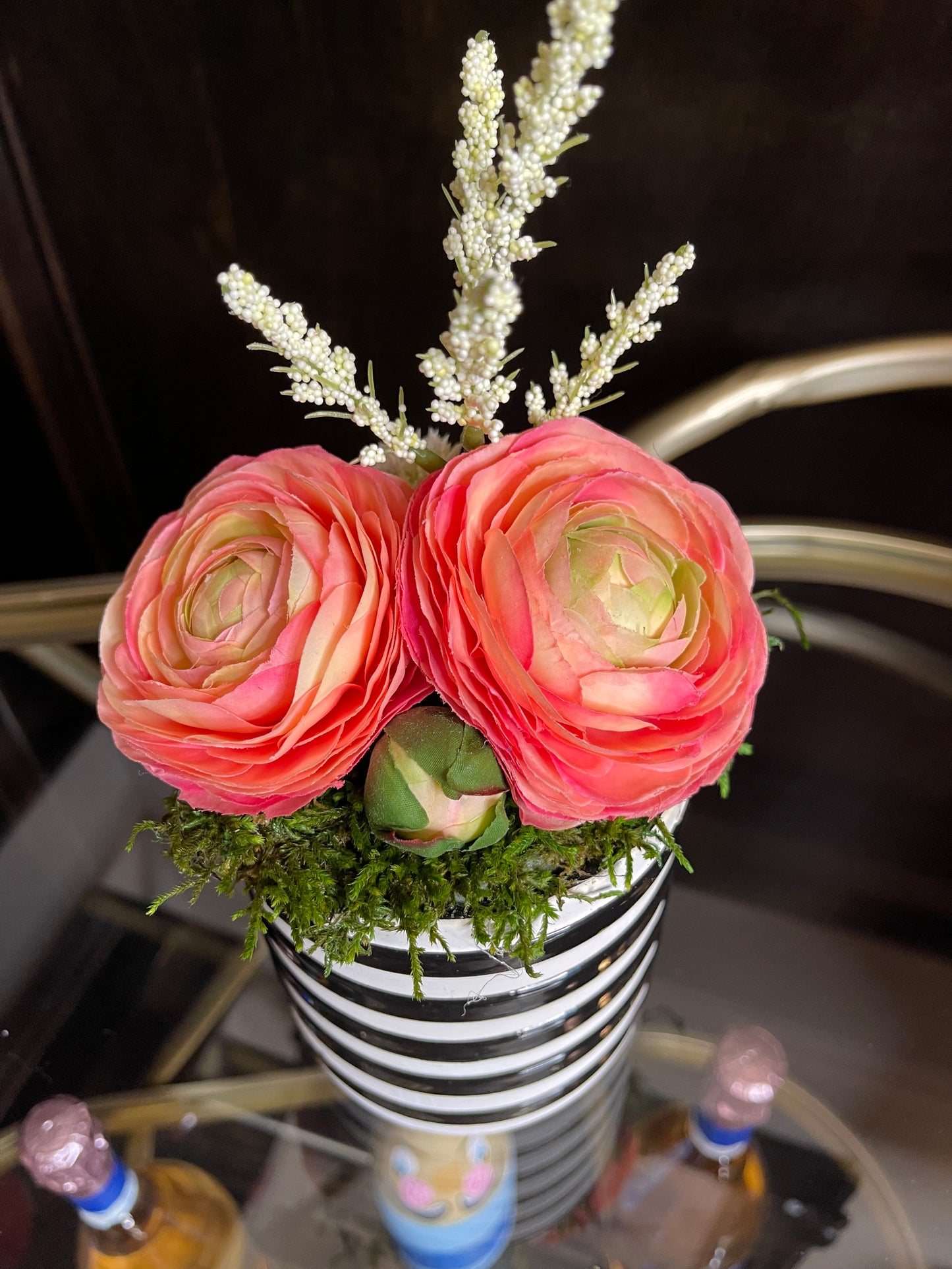 Luxury Real Touch Floral Arrangements 4 inch size