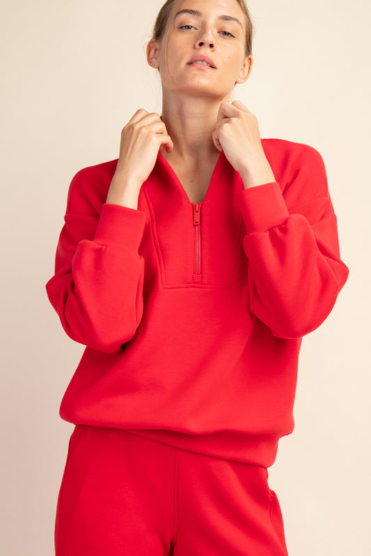 The Scuba Luxe Half-Zip Pullover