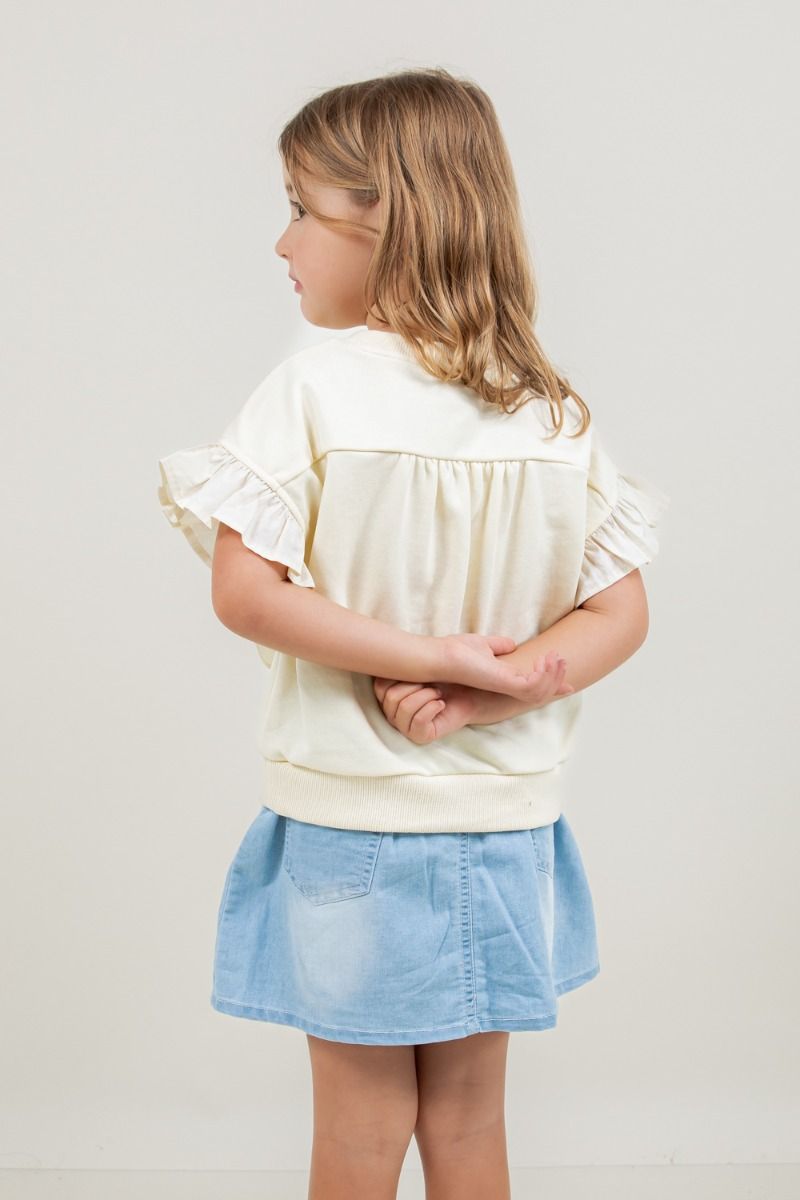 Whimsy Bow Ruffle Top
