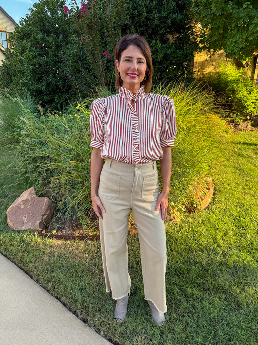 Russet Lane Ruffle Top