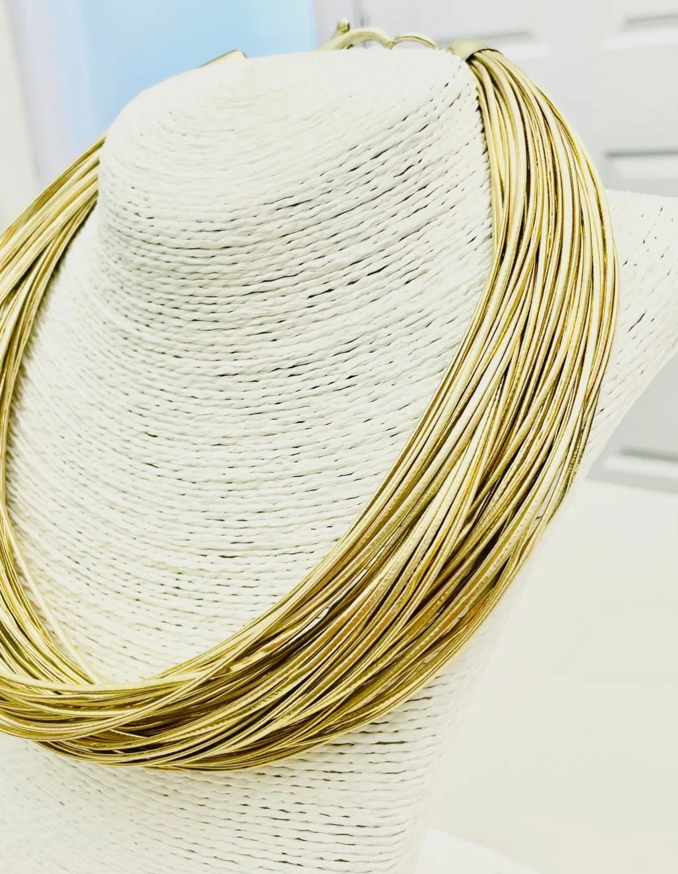 Golden Aura Layered Collar Necklace