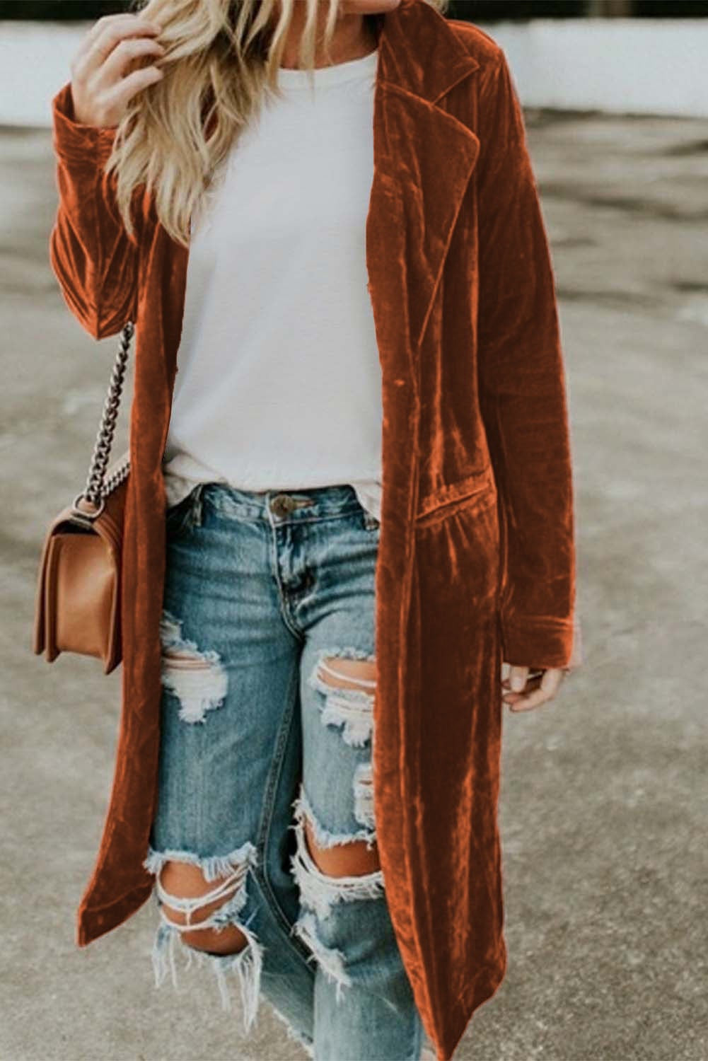 Brown Velvet Coat