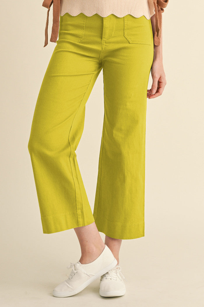 Lime Light Cropped Pants