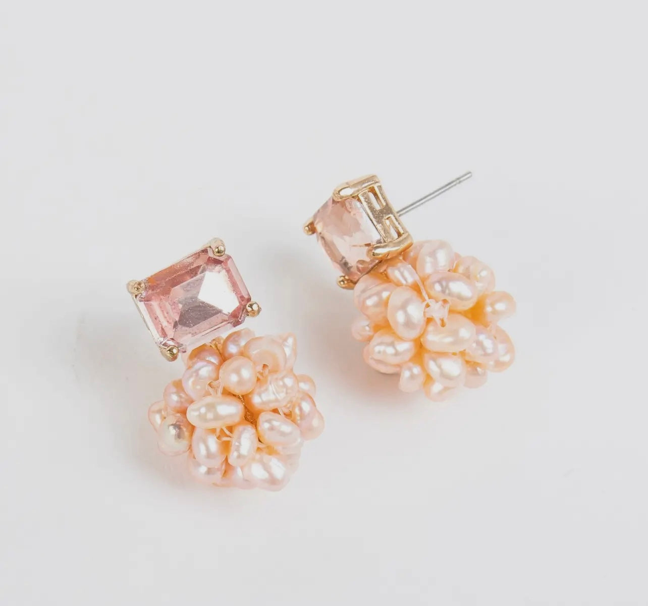 Pearl Cluster Earrings