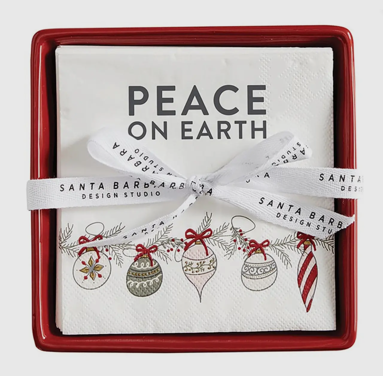 Ceramic Tray & Napkins