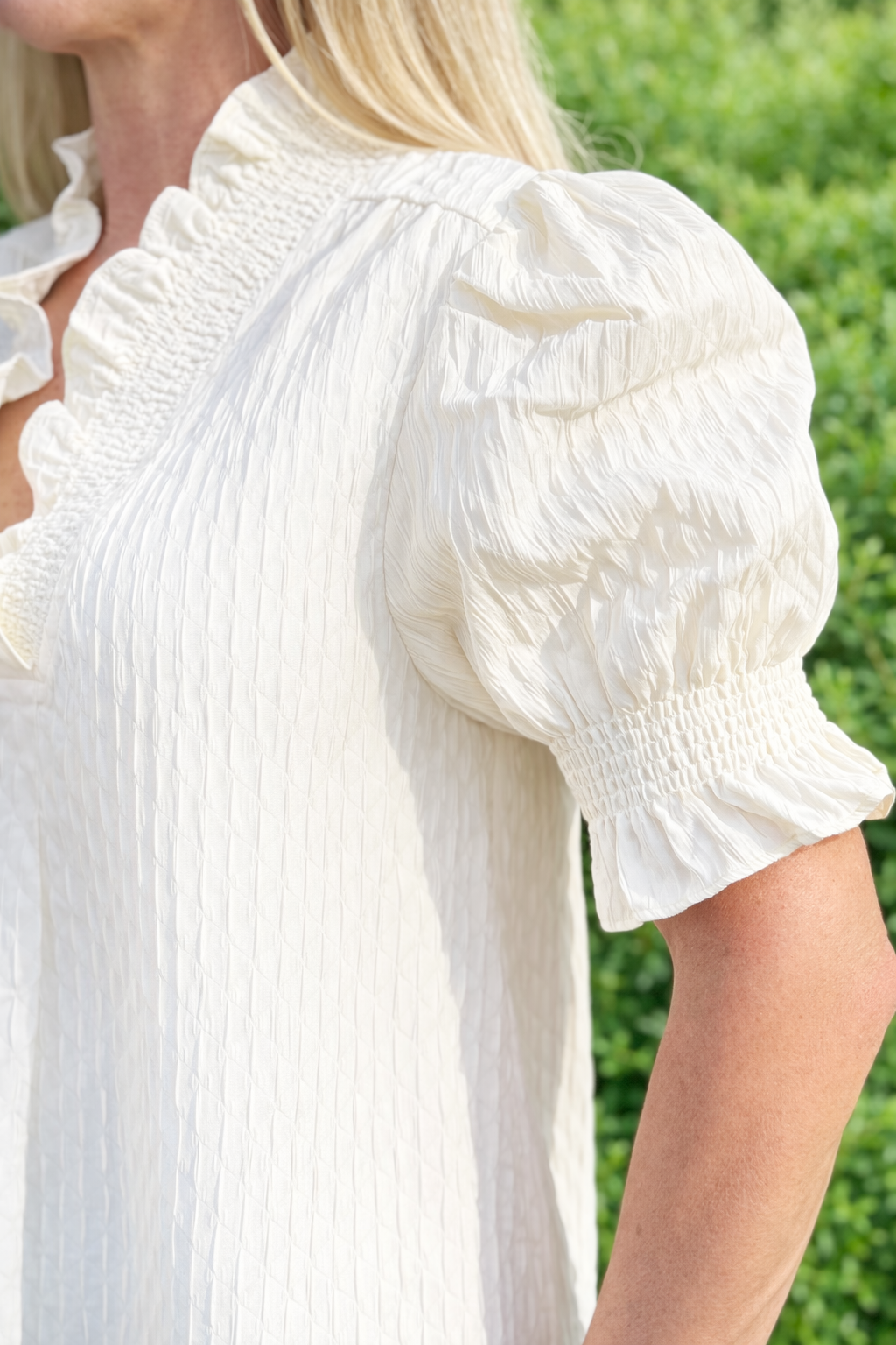 Ivory Grace V-Neck Top