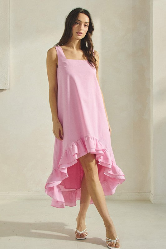 Ruffle High/Low Dress
