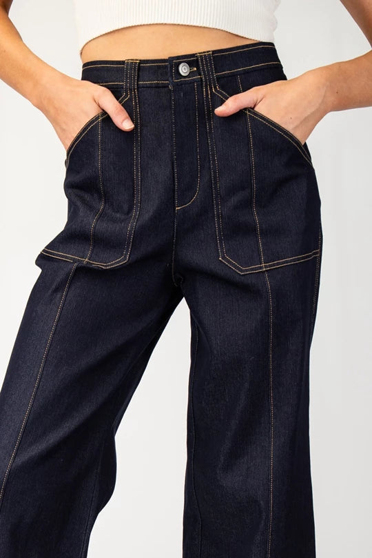Cuff Denim Pants