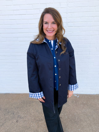 The Gingham Edit Reversible Coat