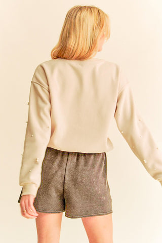 Cream Pearl Sweatshirt