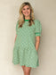 Poppin in Green Dress