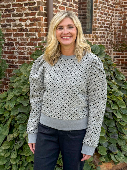 Frosted Dots Sweater Top