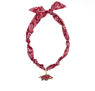 Razorback Spirit Bandana Necklace