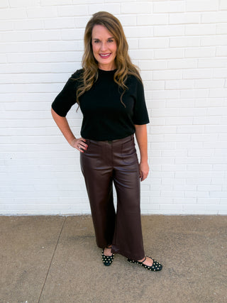 Fig & Fabulous Faux Leather Pants