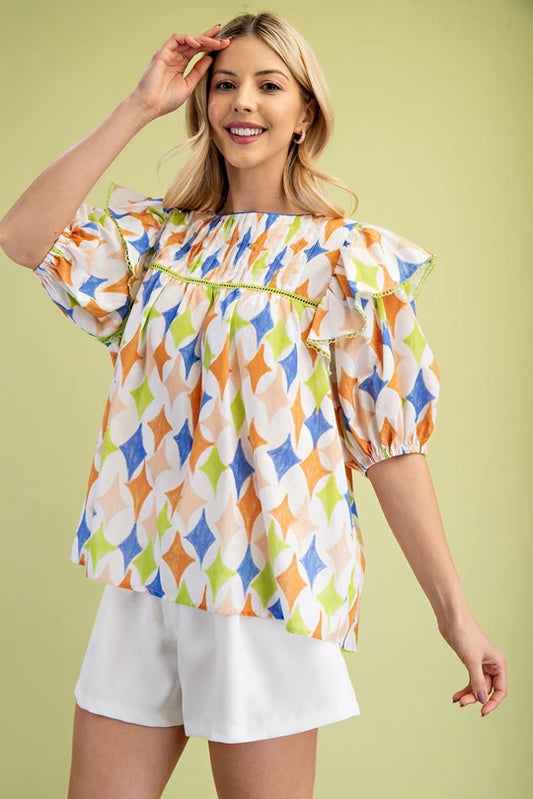 Ruffle Pop Blouse