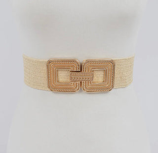 Metal Buckle Stretch Belt