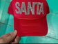 Rhinestone Santa Trucker Hat