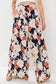 Navy Floral Wide Leg Pants