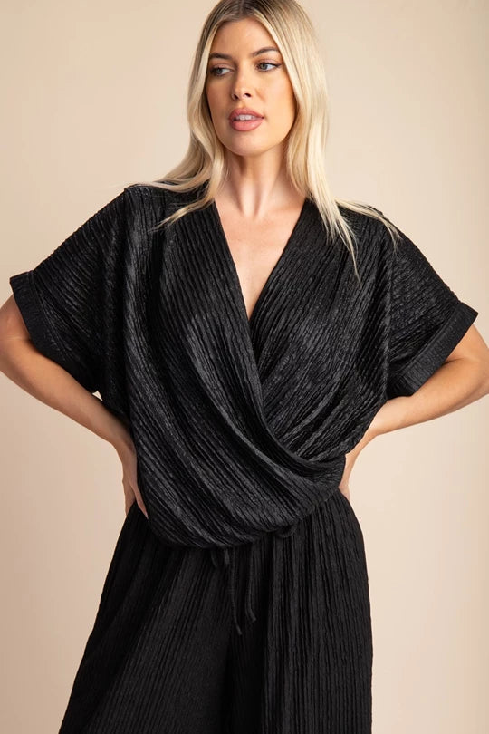 Metallic Black Dolman Top – Whimsical Mimsy Boutique
