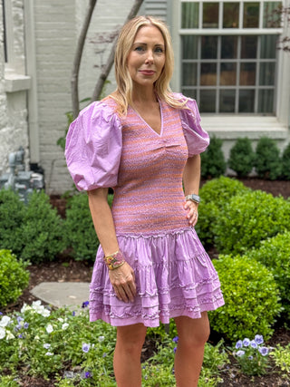Lavender Fields Poplin Dress