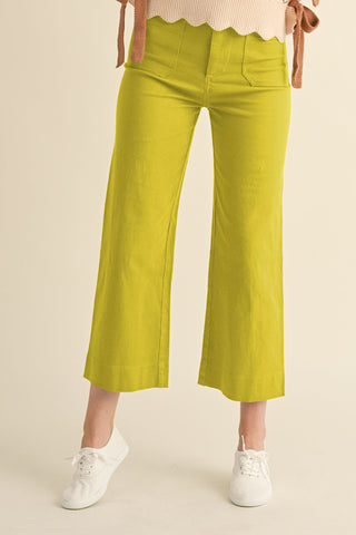 Lime Light Cropped Pants