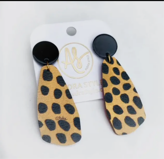 Cheetah Dot Earrings