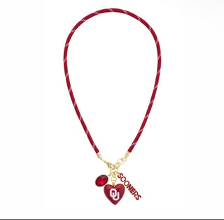 Sooner Sweetheart Paracord Necklace