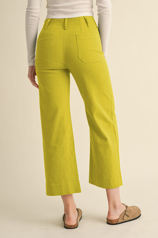 Lime Light Cropped Pants