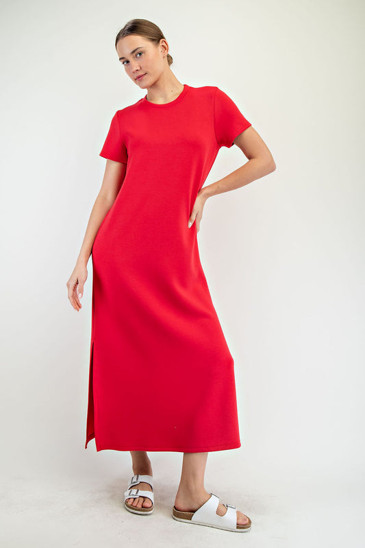 Red Scuba Dress