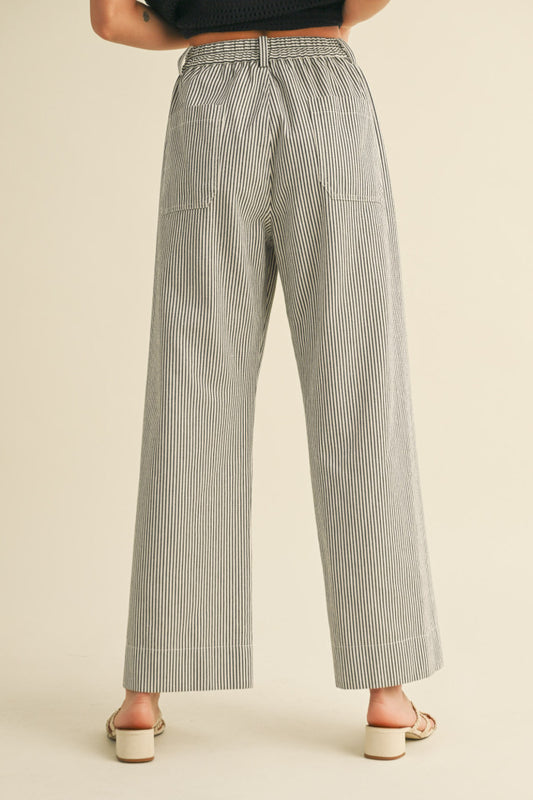 Salt and Shadow Striped Pants