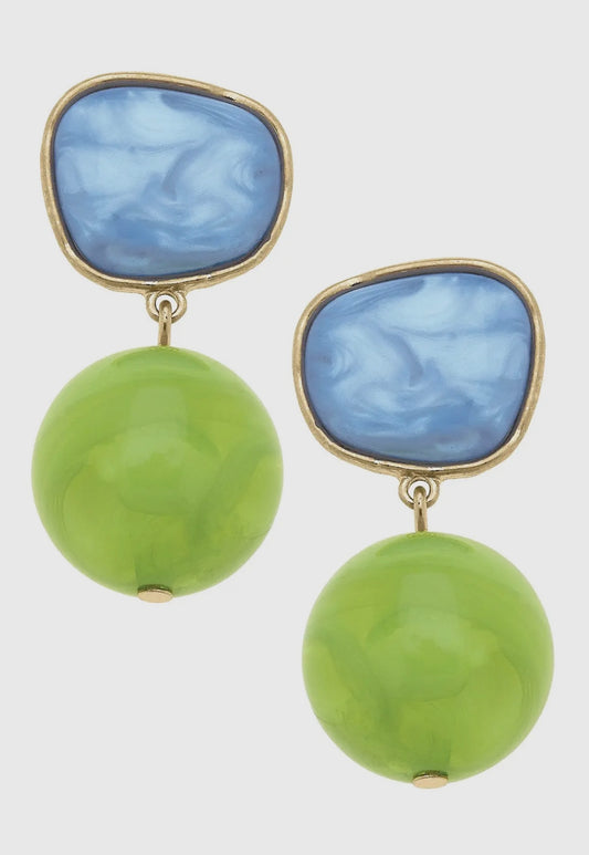 Marbled Drop Earrings