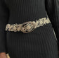 Petal and Wool Wrap Belt