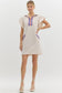 Color Flutterband Mini Dress