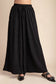 Black Metallic Wide Leg Pants