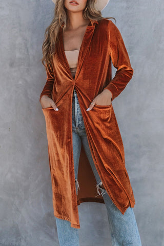 Brown Velvet Coat