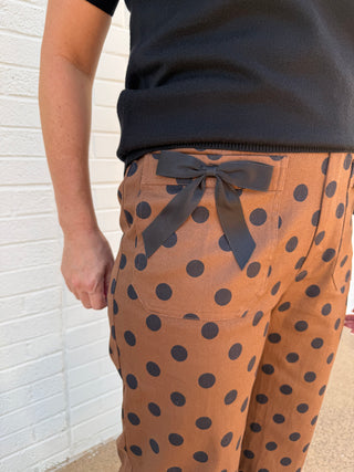 Bow & Dot Wide Leg Pants