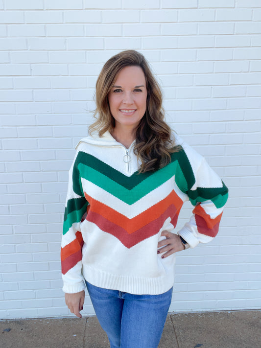 Chevron Pullover