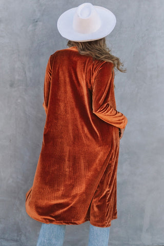 Brown Velvet Coat