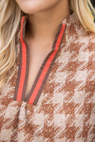 Heritage Houndstooth Top