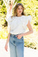 Whispering Petals Flutter Top