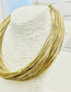 Golden Aura Layered Collar Necklace