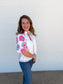 White Floral Embroidered Top