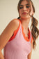 Sunset Scallop Pointelle Tank