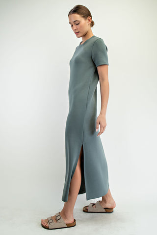 Sage Scuba Dress