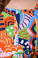 Abstract Print Midi Dress