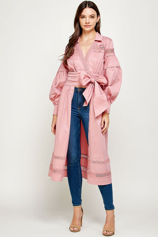 Front Tie Long Shirt