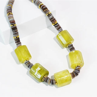 Limoncello Glow Statement Necklace