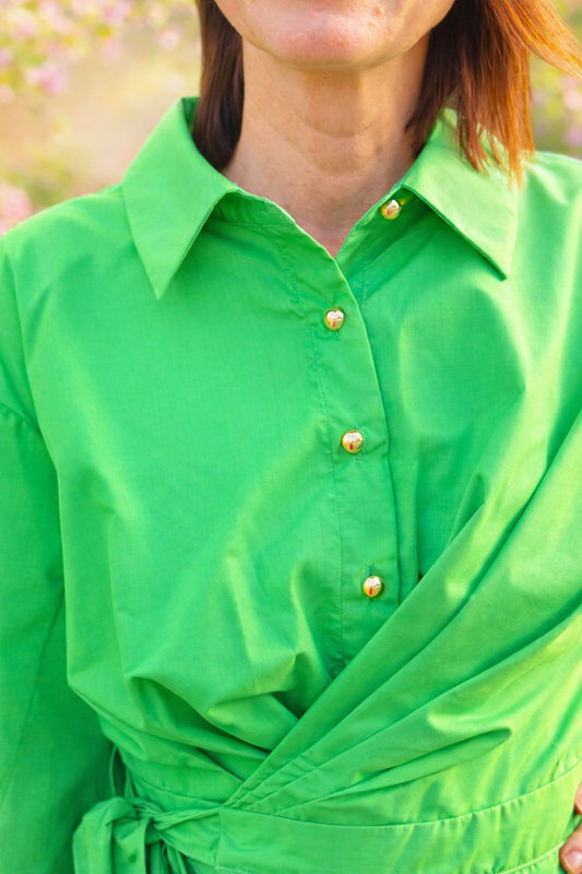 Kelly Garden Wrap Mini Dress