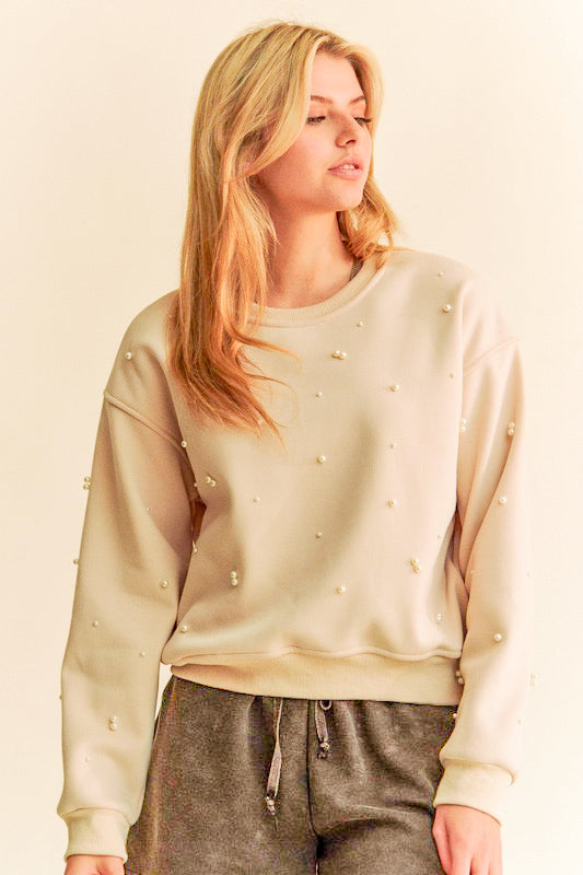 Cream Pearl Sweatshirt