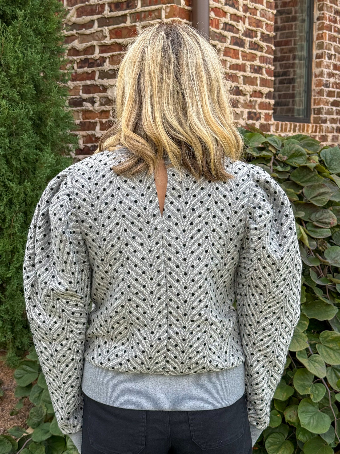 Frosted Dots Sweater Top